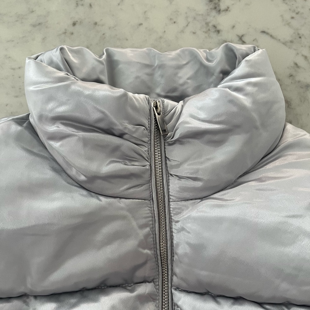 Silver Puffer Jacket - Picture 6 of 11